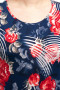 Платье "Олси" 1605032/1 (Синий/красный)