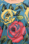 Блуза "Олси" 1710036/2 ОЛСИ (Зеленый/розы)