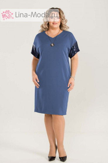 Платье 802 Luxury Plus (Голубой)