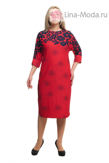 Платье "Олси" 1705023 ОЛСИ (Красный)