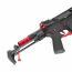 Страйкбольный автомат (Cyma) AR15 PDW Strike Industries AEG Platinum 7 inch (RED)